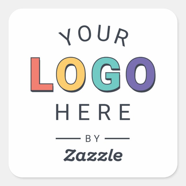 Custom Company Logo Gift  Square Sticker (Front)