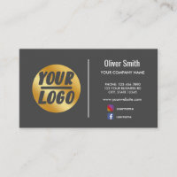 custom company logo gold Dark grey or any colour 