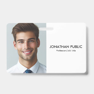 Custom Company Logo Here Employee Photo Template ID Badge