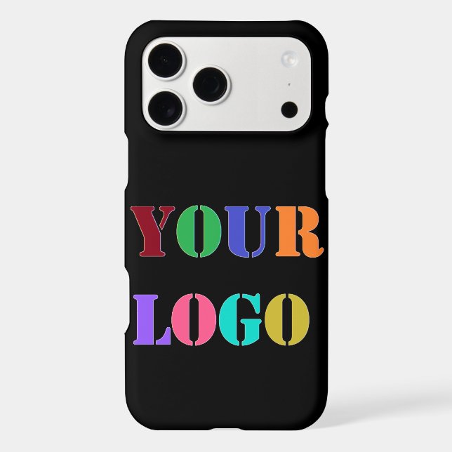 Custom Company Logo iPhone Case Choose Colour (Back)