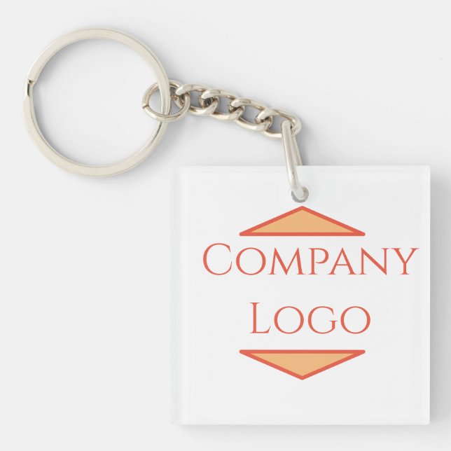 Custom Company Logo  Key Ring (Front)