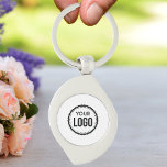 Custom Company Logo Key Ring<br><div class="desc">Personalise a keychain plate with this simple and minimalist Logo template,  and promote your company or business to increase leads and generate more sales. Add your Logo,  If you need help or matching items,  please contact me.</div>