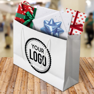 Custom Company Logo Large Gift Bag