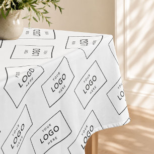 Custom Company Logo Modern Business Promotion Tablecloth