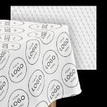 Custom Company Logo Modern Business Promotion Tablecloth<br><div class="desc">Your custom corporate logo on a white tablecloth in a repeat pattern,  great for small business promotional networking events,  expos or educational school experiences,  science fairs,  office parties,  or street fairs! Feel free to change the background colour in the design tool at the bottom of the personalisation tab.</div>