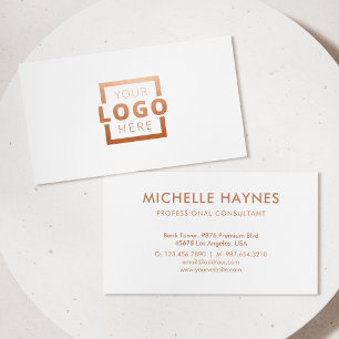 Custom Company Logo Modern Corporate Business Card