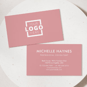 Custom Company Logo Modern Corporate Business Card