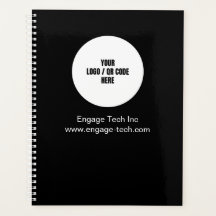 Custom Company Logo Name Black Modern Minimalist