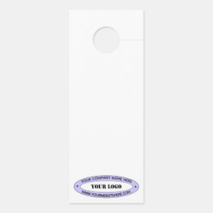 Custom Company Logo Name Door Hanger Template