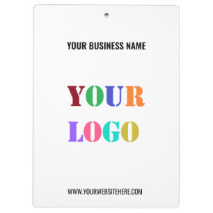 Custom Company Logo Name Info Business Clipboard