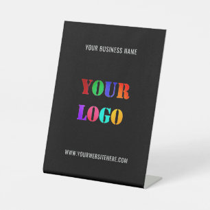 Custom Company Logo Name Pedestal Sign Example