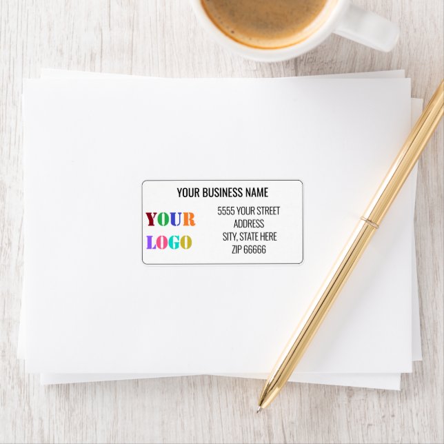 Custom Company Logo Name Return Address Labels (Insitu)