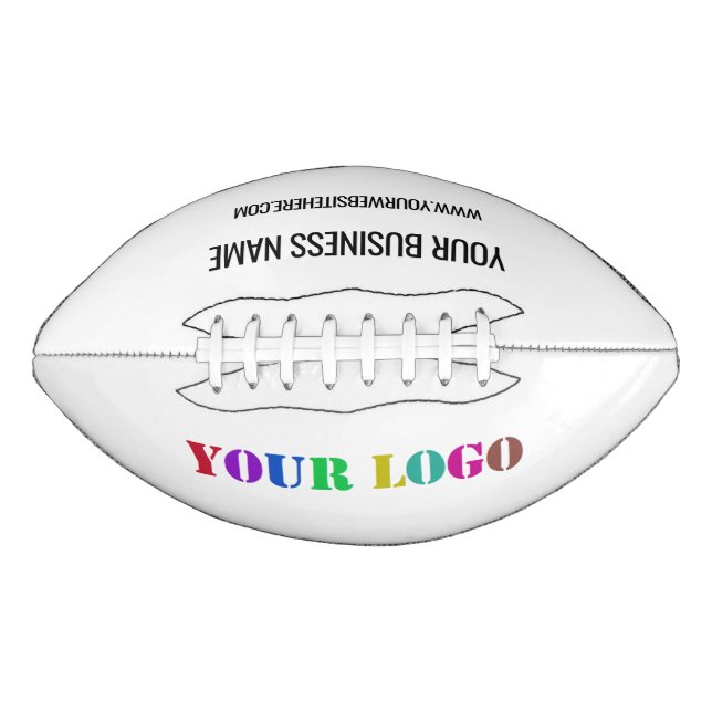 Custom Company Logo Name Text Football Template American Football (Front)