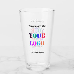 Custom Company Logo Name Website Business Glass