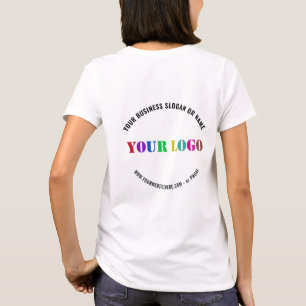 Custom Company Logo Name Website Business T-Shirt
