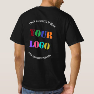 Custom Company Logo Name Website Business T-Shirt