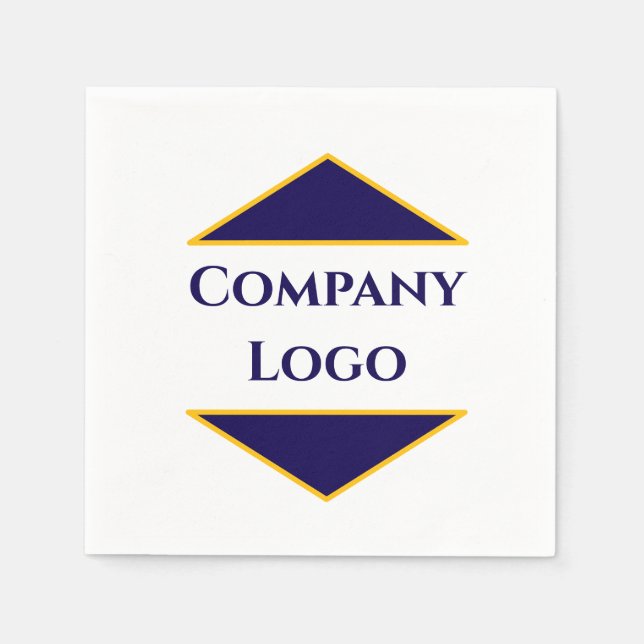 Custom Company Logo Napkins – Personalised  (Front)