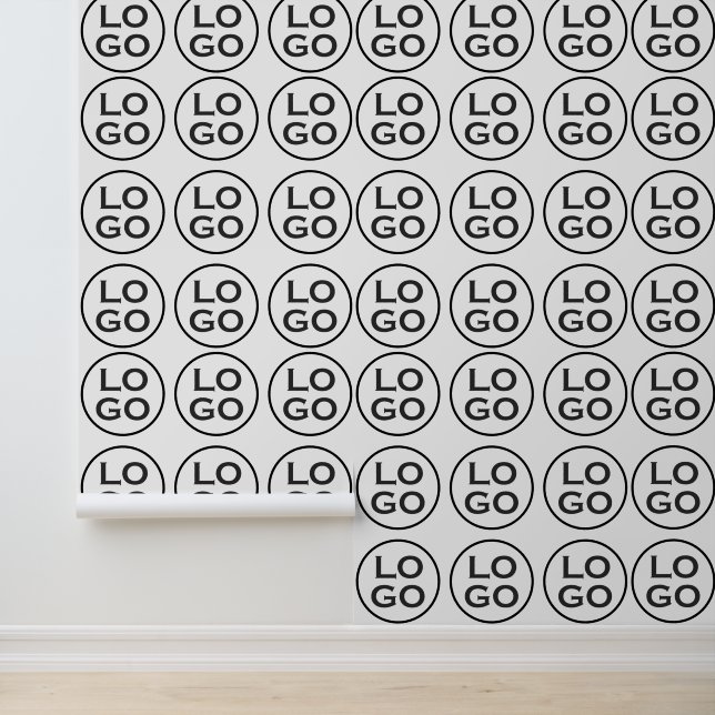 Custom Company Logo or Image on White Wallpaper (Application)