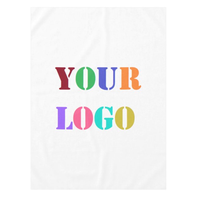 Custom Company Logo or Photo Business Tablecloth (Front)