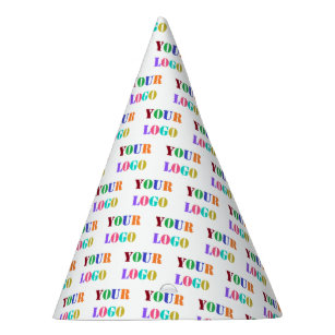 Custom Company Logo or Photo Paper Party Hat