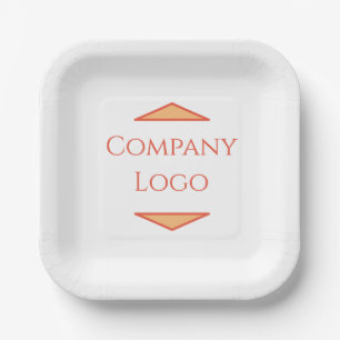 Custom Company Logo  Paper Plate