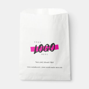 Custom Company Logo Pattern Text Promotional  Favour Bags