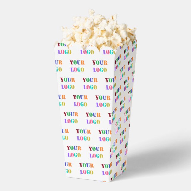 Custom Company Logo Personalised Popcorn Box (Popped)