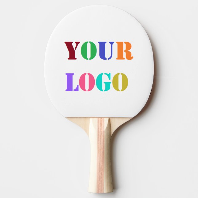 Custom Company Logo Ping Pong Paddle Template (Front)