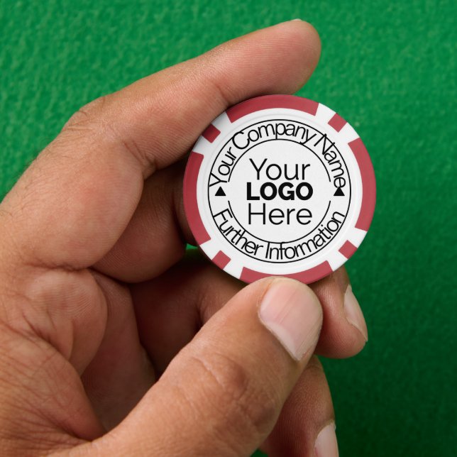 Custom Company Logo Poker Chips (Hand)