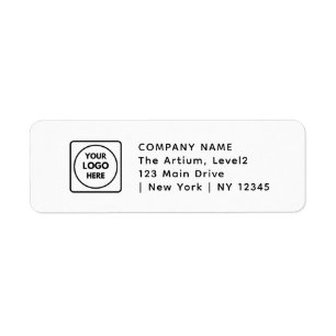 Custom Company Logo Professional Return Address