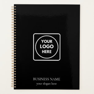 Custom Company Logo Promo Black Branding Planner
