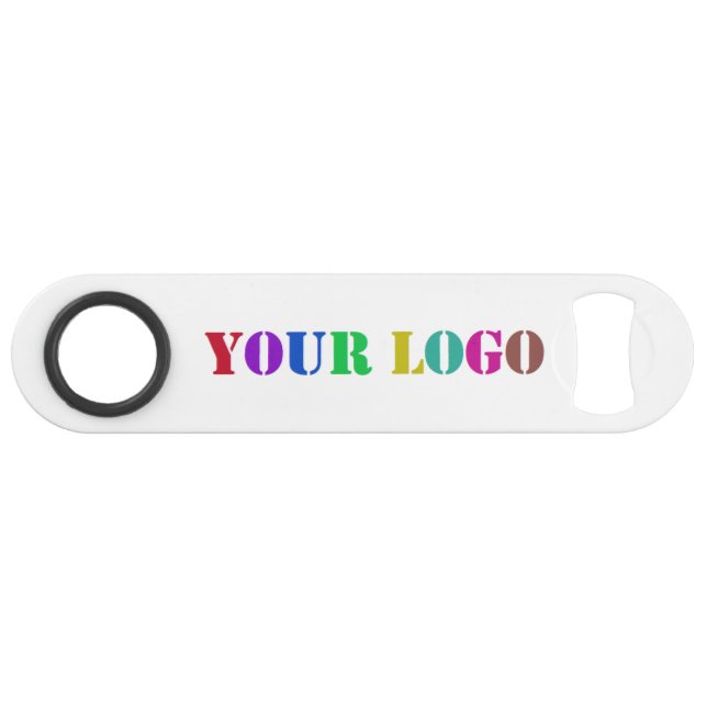 Custom Company Logo Promotional Bar Key Template (Back Horizontal)
