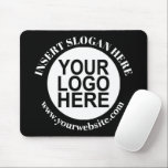 Custom Company Logo Promotional Black Mouse Pad<br><div class="desc">Custom Company Logo Promotional Mouse Pad</div>