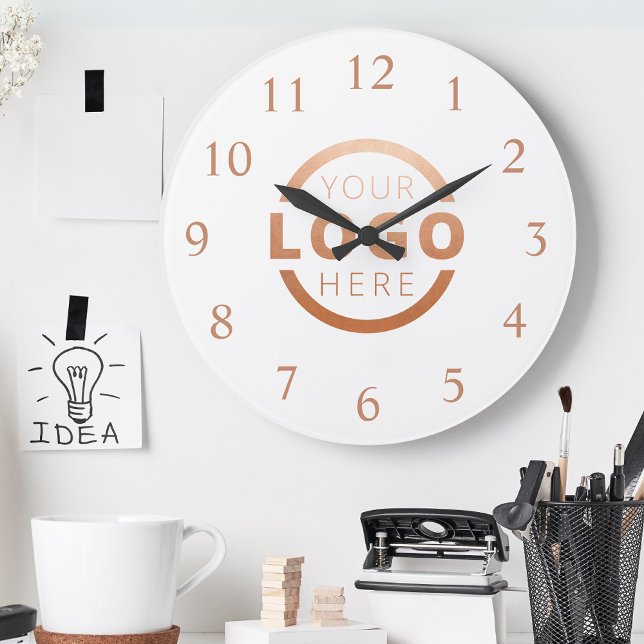Custom Company Logo Promotional Branded Large Clock (Creator Uploaded)