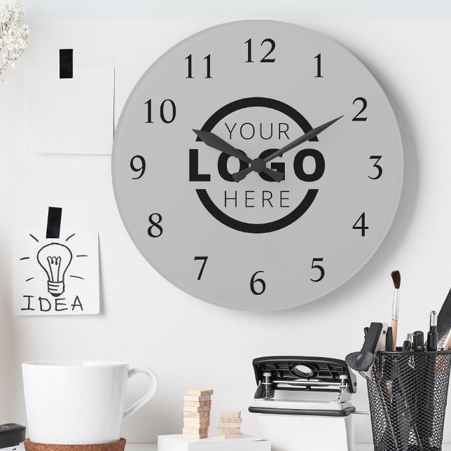 Custom Company Logo Promotional Branded Large Clock (Creator Uploaded)