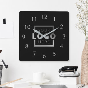 Custom Company Logo Promotional Branded Square Wall Clock