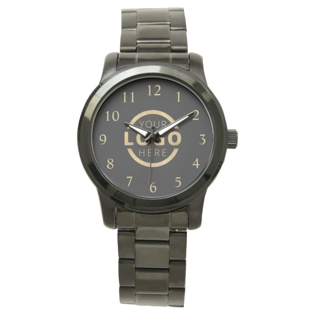 Custom Company Logo Promotional Branded Watch (Front)