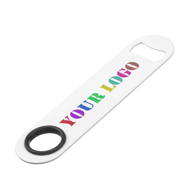 Custom Company Logo Promotional Business Bar Key (Front Angled)