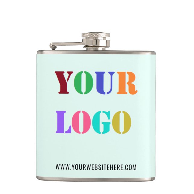 Custom Company Logo Promotional Business Flask (Front)
