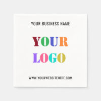 Custom Company Logo Promotional Business Napkins