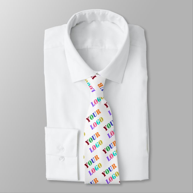 Custom Company Logo Promotional Business Neck Tie (Tied)