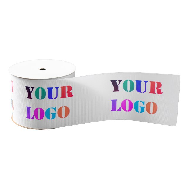 Custom Company Logo Promotional Business Ribbon Grosgrain Ribbon (Spool)