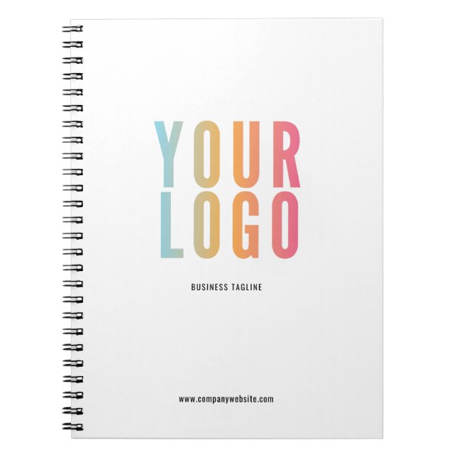 Custom Company Logo Promotional Notebook (Front)