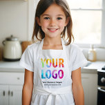Custom Company Logo Promotional Uniform School Kids Apron<br><div class="desc">Easily personalise this custom apron with your own company logo. Promotional aprons custom branded with your business logo can be a uniform for employees,  wait staff,  and workshops,  or promotional giveaways for customers. This apron with pocket is ideal for kids. Available in other colours. No minimum order quantity.</div>