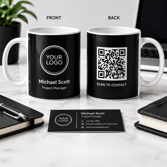 Custom Company Logo QR Code Mug | Personalised  (Creator Uploaded)