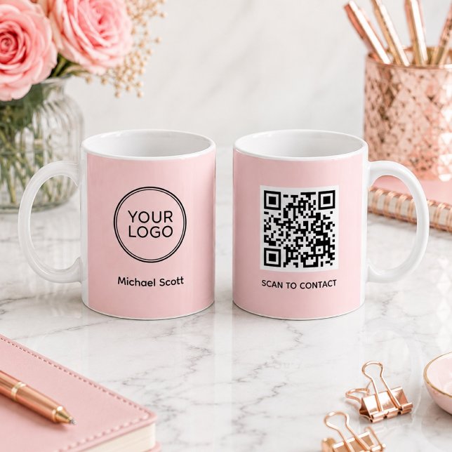 Custom Company Logo QR Code Mug | Personalised  (Creator Uploaded)