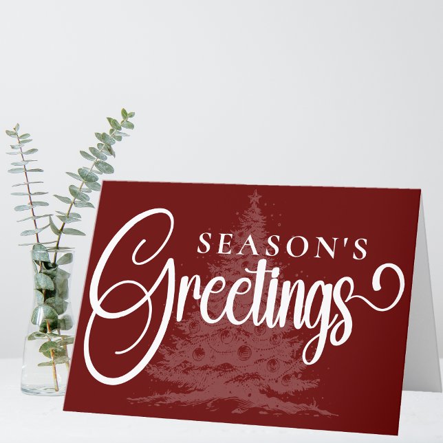 Custom Company Logo Small Business Christmas Holiday Card (Creator Uploaded)