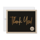 Custom Company Logo Social Faux Gold Black