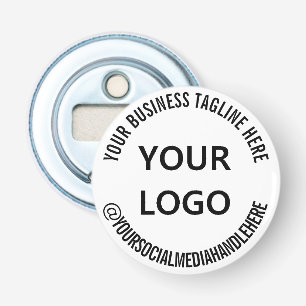 Custom Company Logo Social Media Bottle Opener