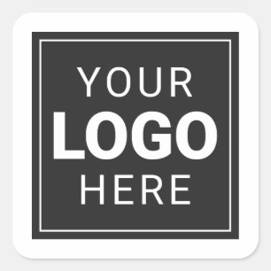 Custom Company Logo Square Sticker